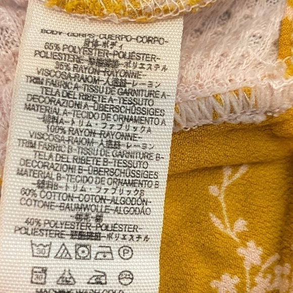 Free People Auxton Waffle Knit Wrap Mixed Media Top - Picture 13 of 15